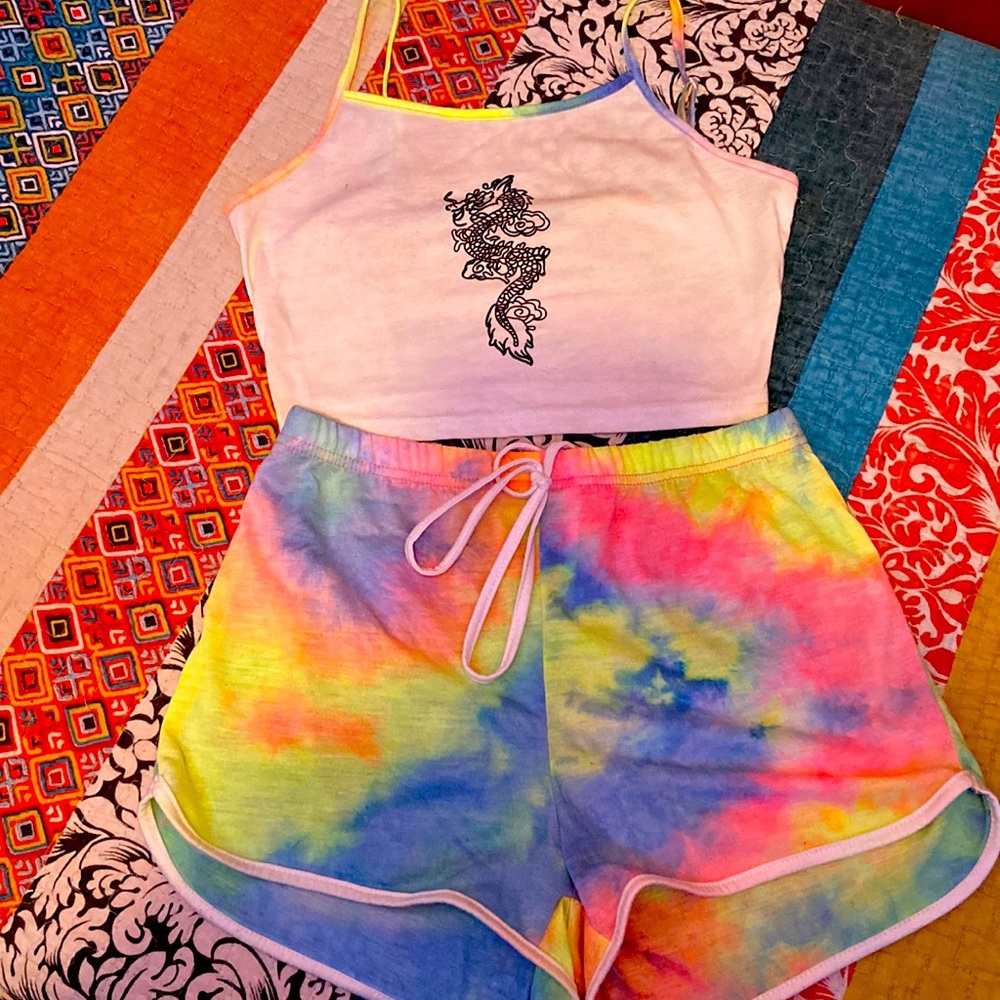 Tye-dye summer set